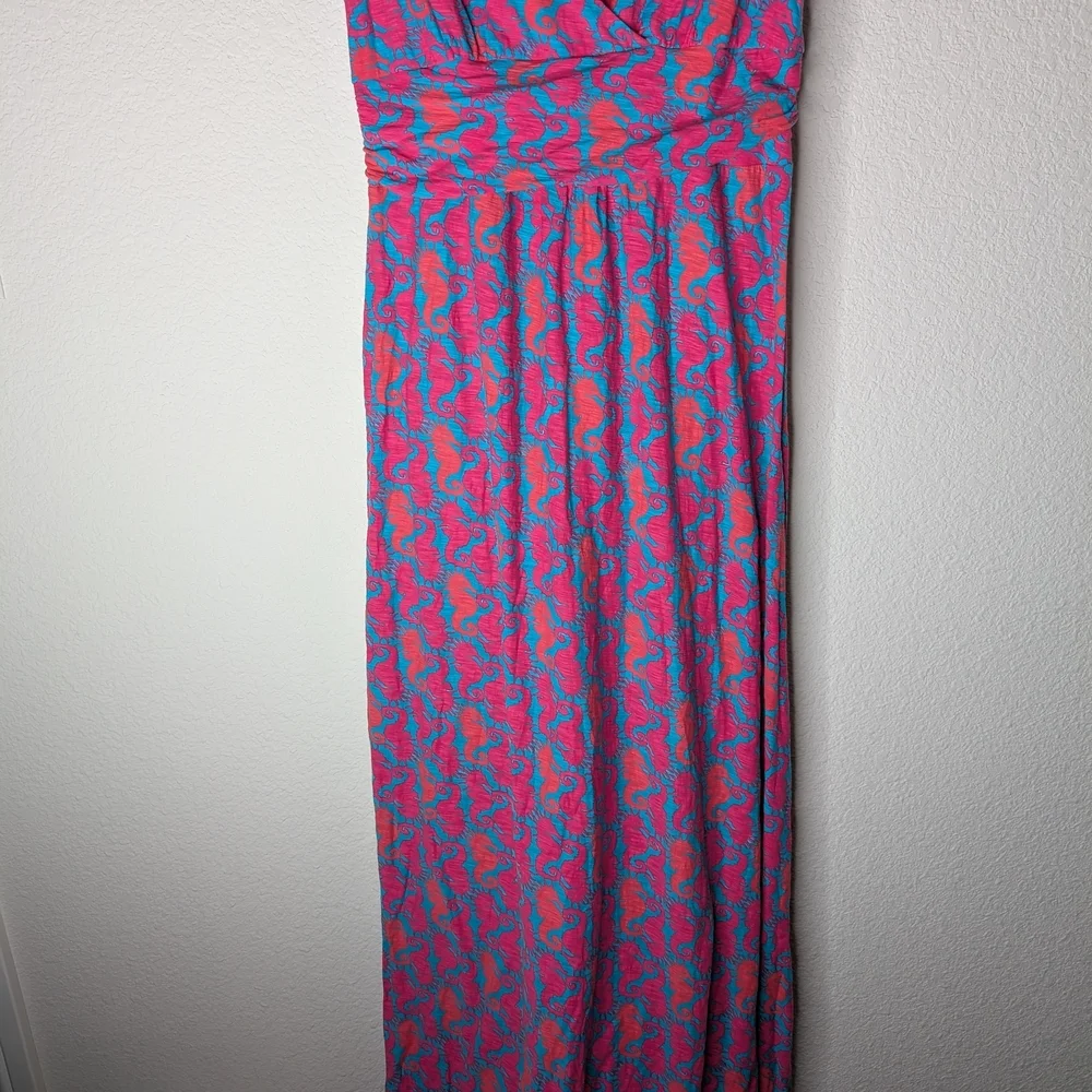 Lilly Pulitzer Vibrant Pink and Blue Maxi Dress - Picture 10 of 10